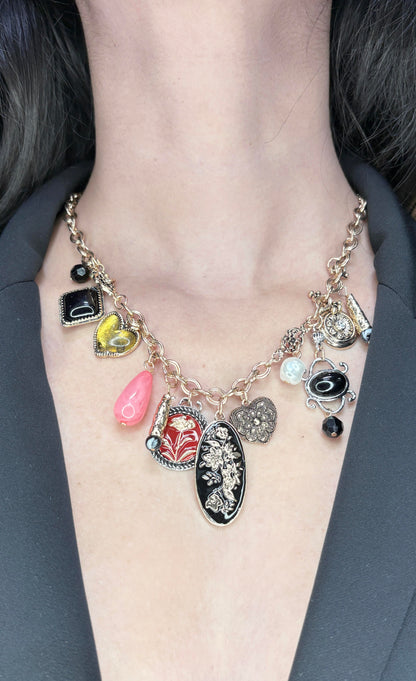 Ivy Layered Charms Necklace