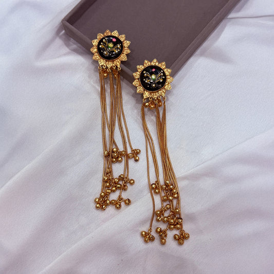 Manimala Jhumka-Blue
