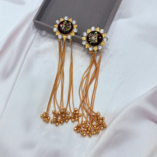 Manimala Jhumka-Maroon