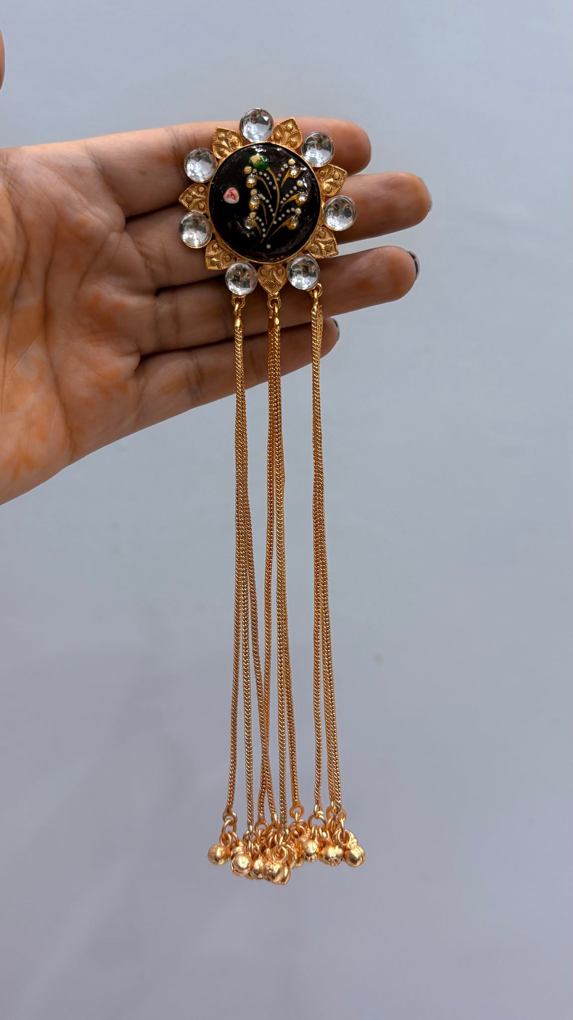 Manimala Jhumka-Maroon