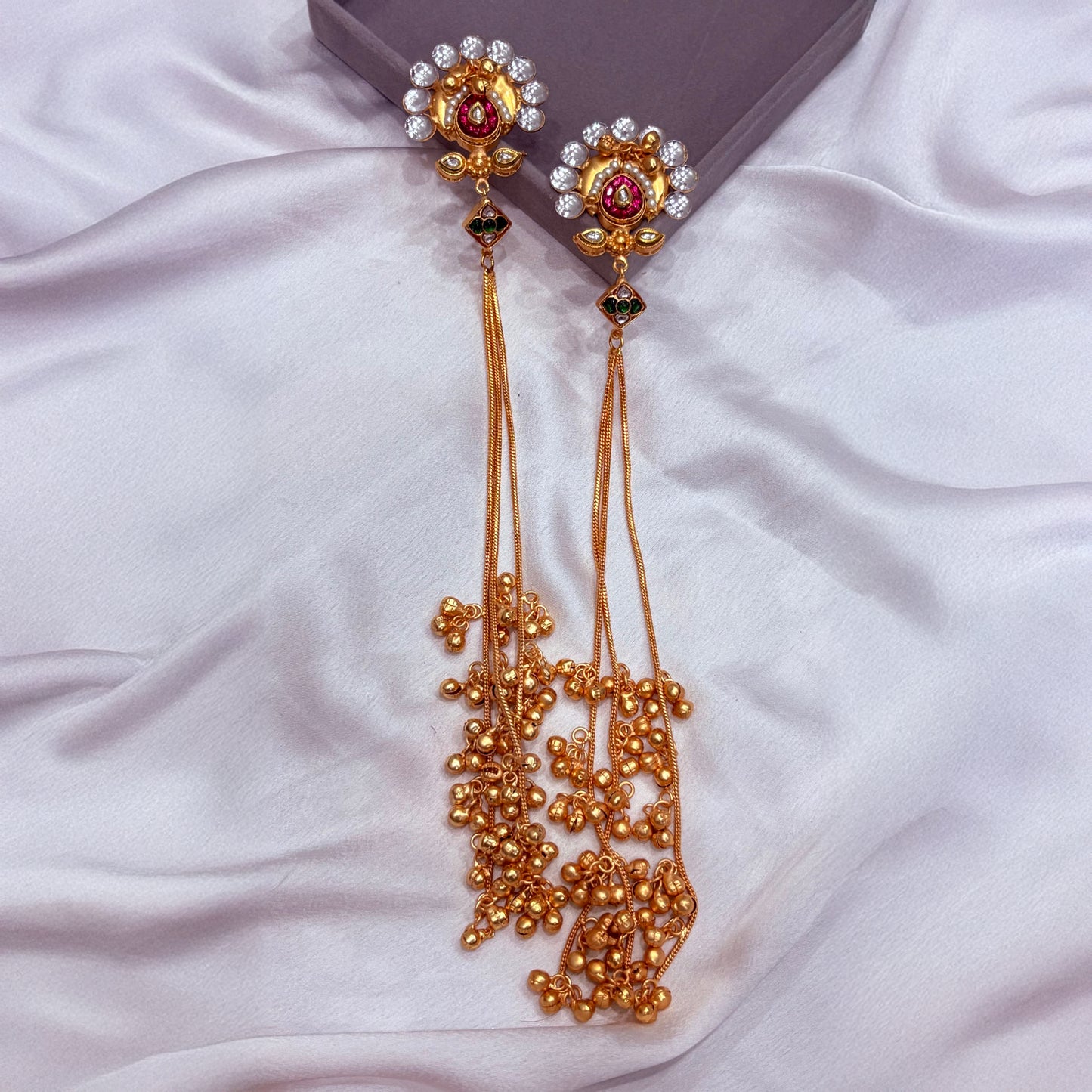 Vanyini Jhumka- Pink