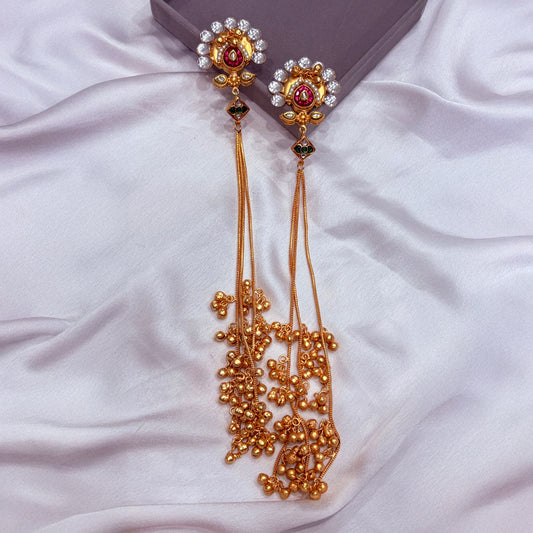 Vanyini Jhumka- Pink