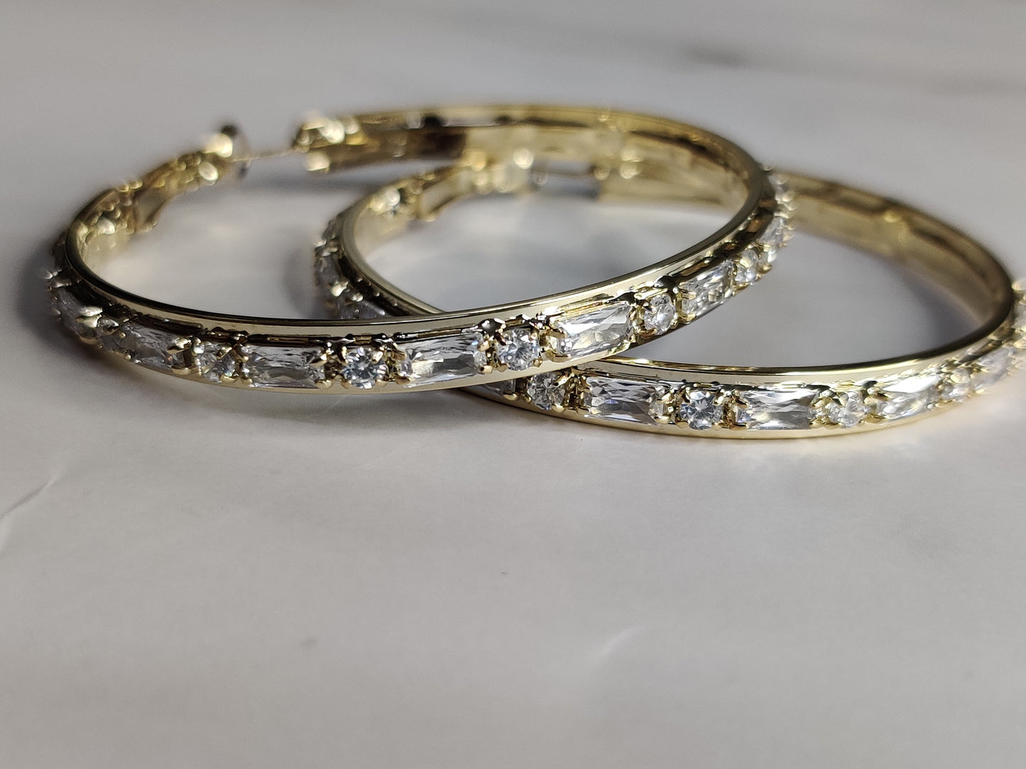 Daisy Hoops Small, Gold