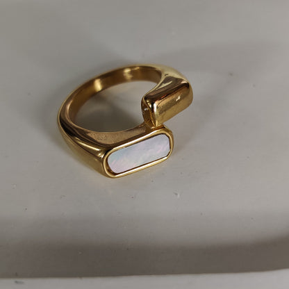 Linear Opal Ring