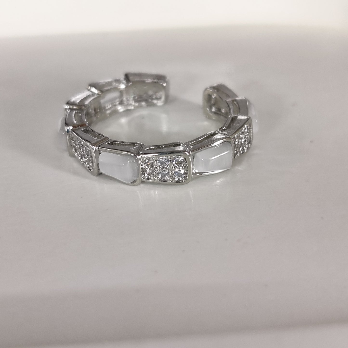 Zircon Opal Ring