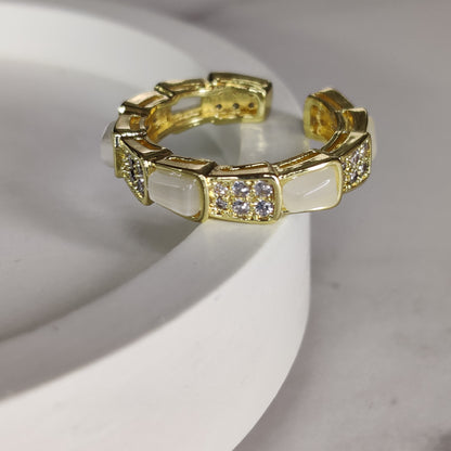Zircon Opal Ring
