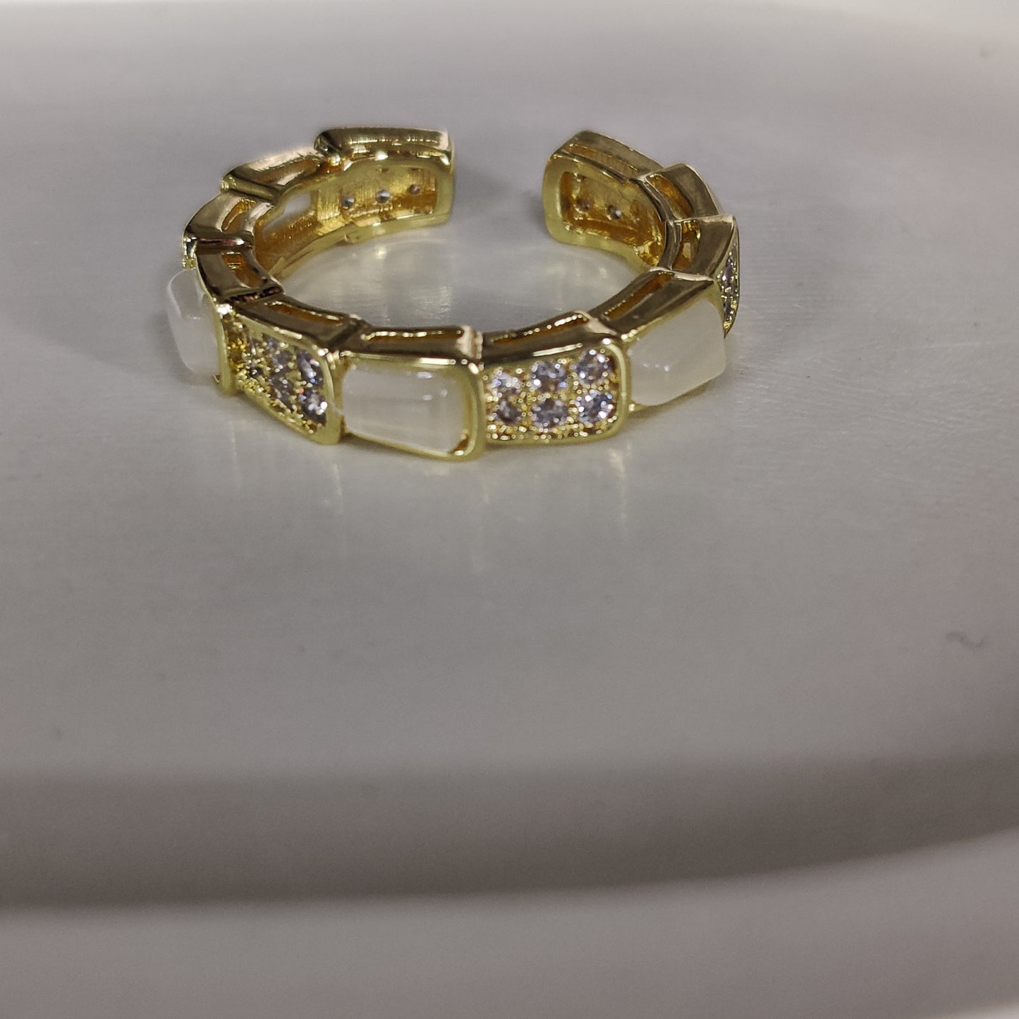 Zircon Opal Ring