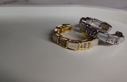 Zircon Opal Ring