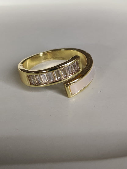 Baguette Opal Ring