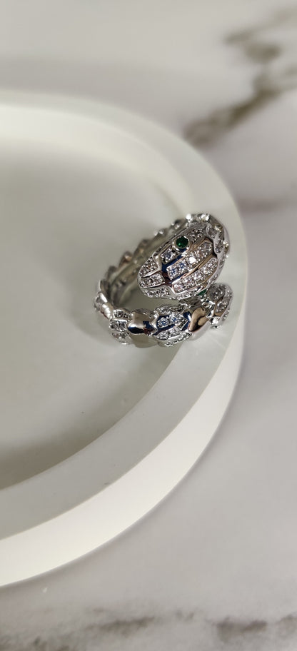Viper Ring, Silver XL
