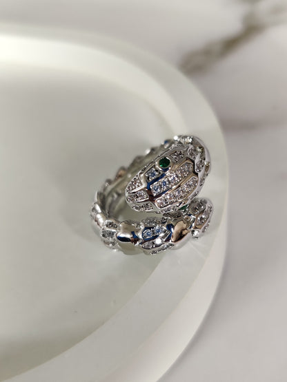 Viper Ring, Silver XL