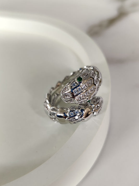 Viper Ring, Silver XL