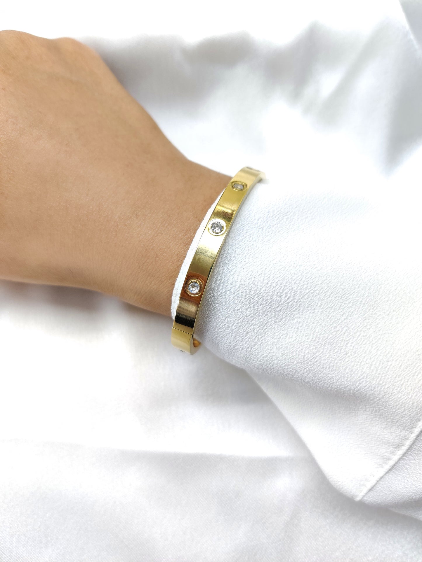 Minimal Stones Bracelet-Gold