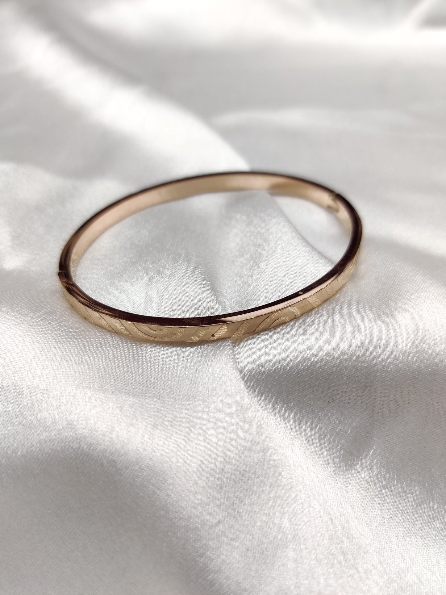 Pattern Bracelet-Rose Gold