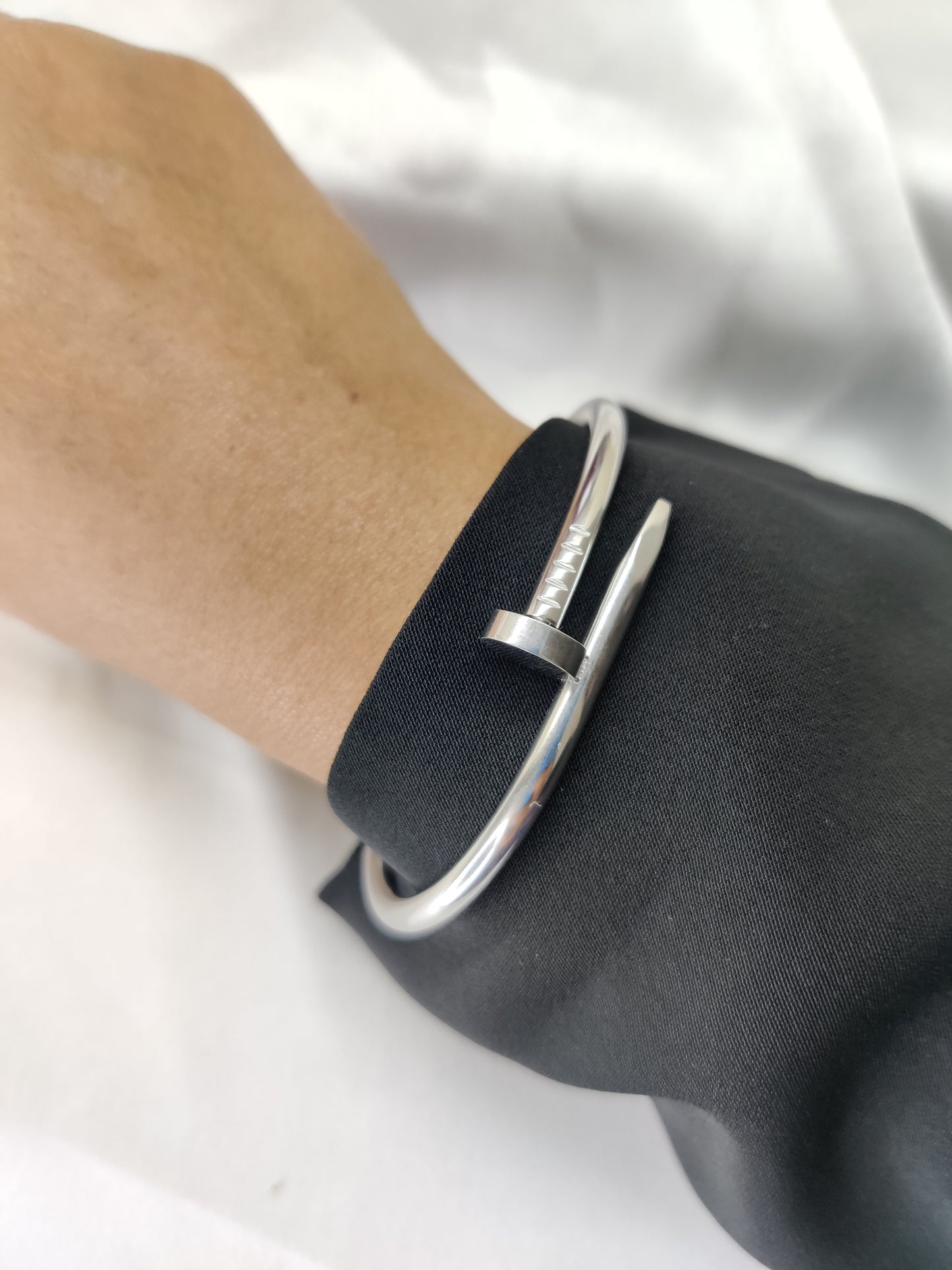 Nail Bracelet-Silver