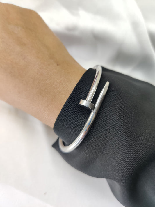 Nail Bracelet-Silver