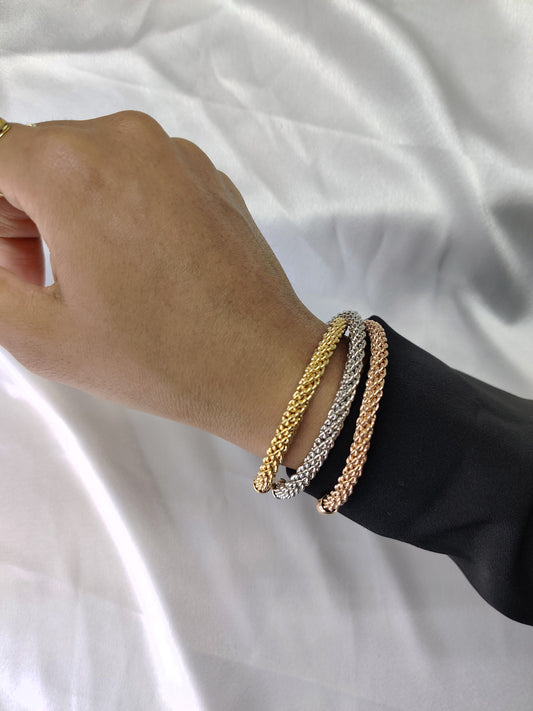 Weave Cuff Bracelet- Set of 3