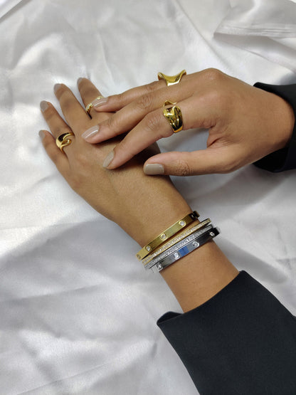 Stones Bracelet-Silver