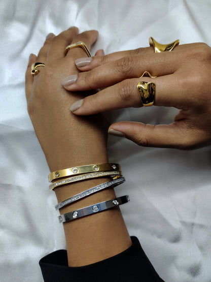 Stones Bracelet-Silver