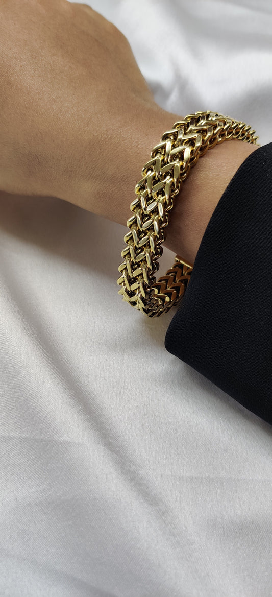 Double Link Bracelet-Gold
