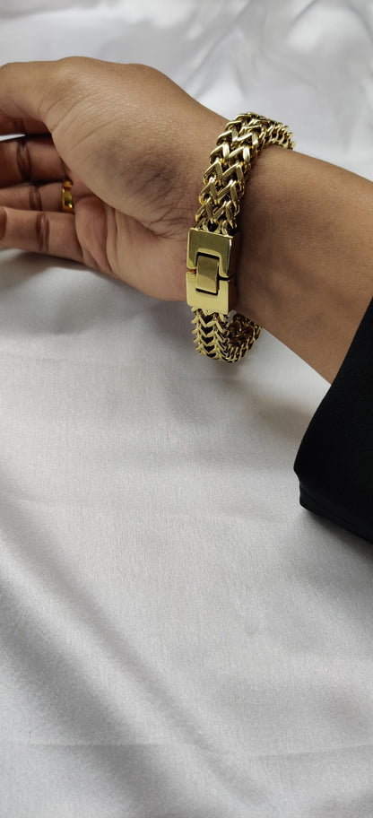 Double Link Bracelet-Gold