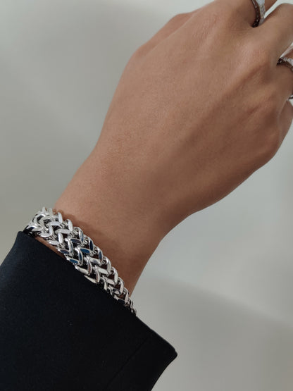 Double Link Bracelet-Silver