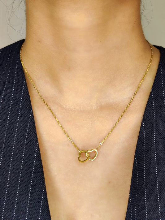 Double Heart Necklace