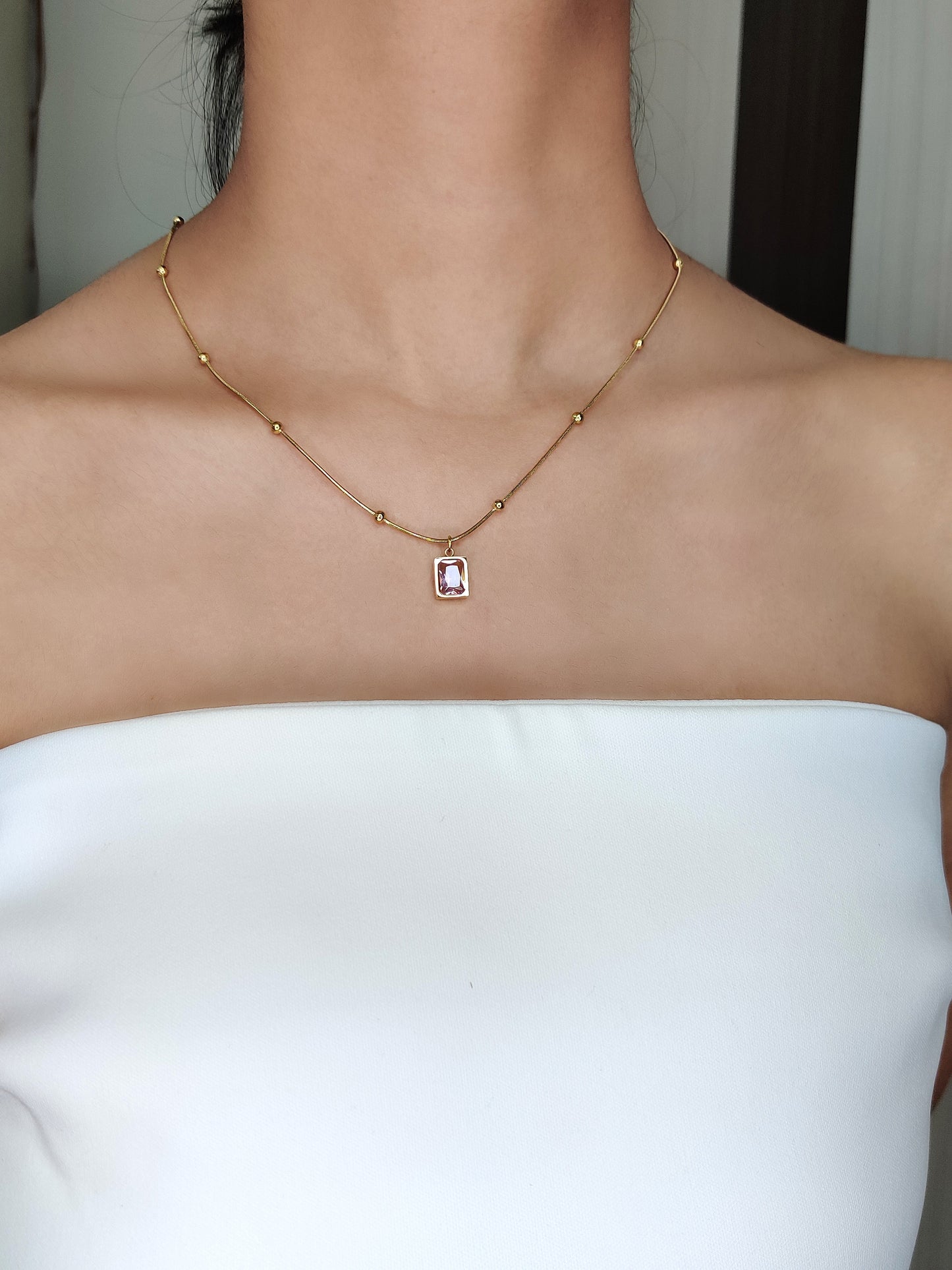 Layla Necklace- Rose
