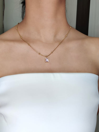 Layla Necklace- Rose