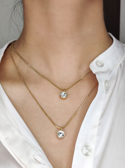 Stone Layered Necklace