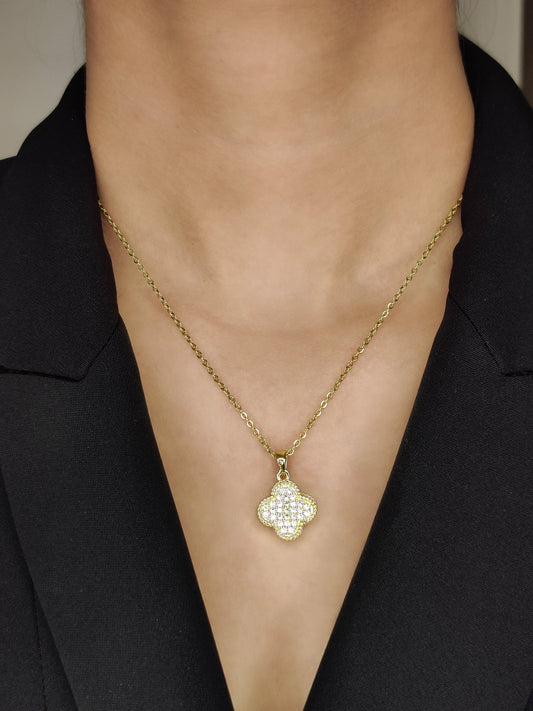 Clover Double Sided Necklace