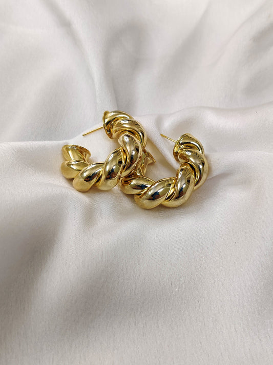 Twisted Hoop Earrings