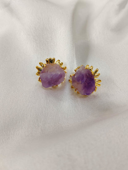 Nicole Earrings- Amethyst