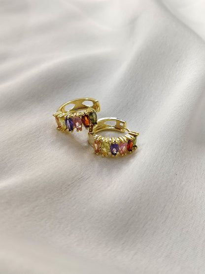 Aubi Hoop Earrings-Multi