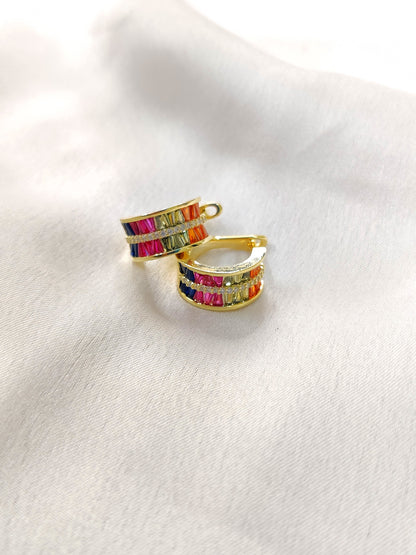Aubree Hoop Earrings-Multi