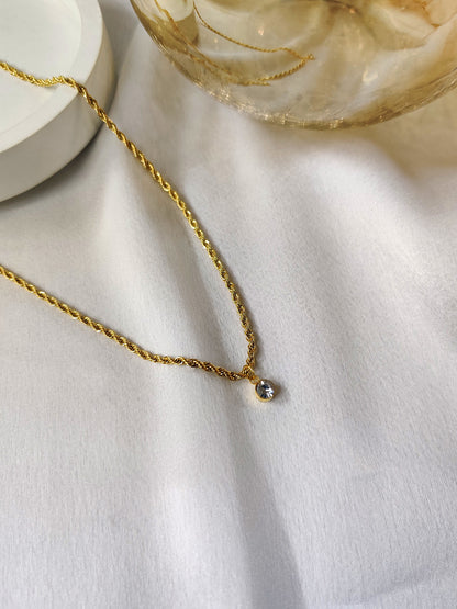 Stone Knot Necklace