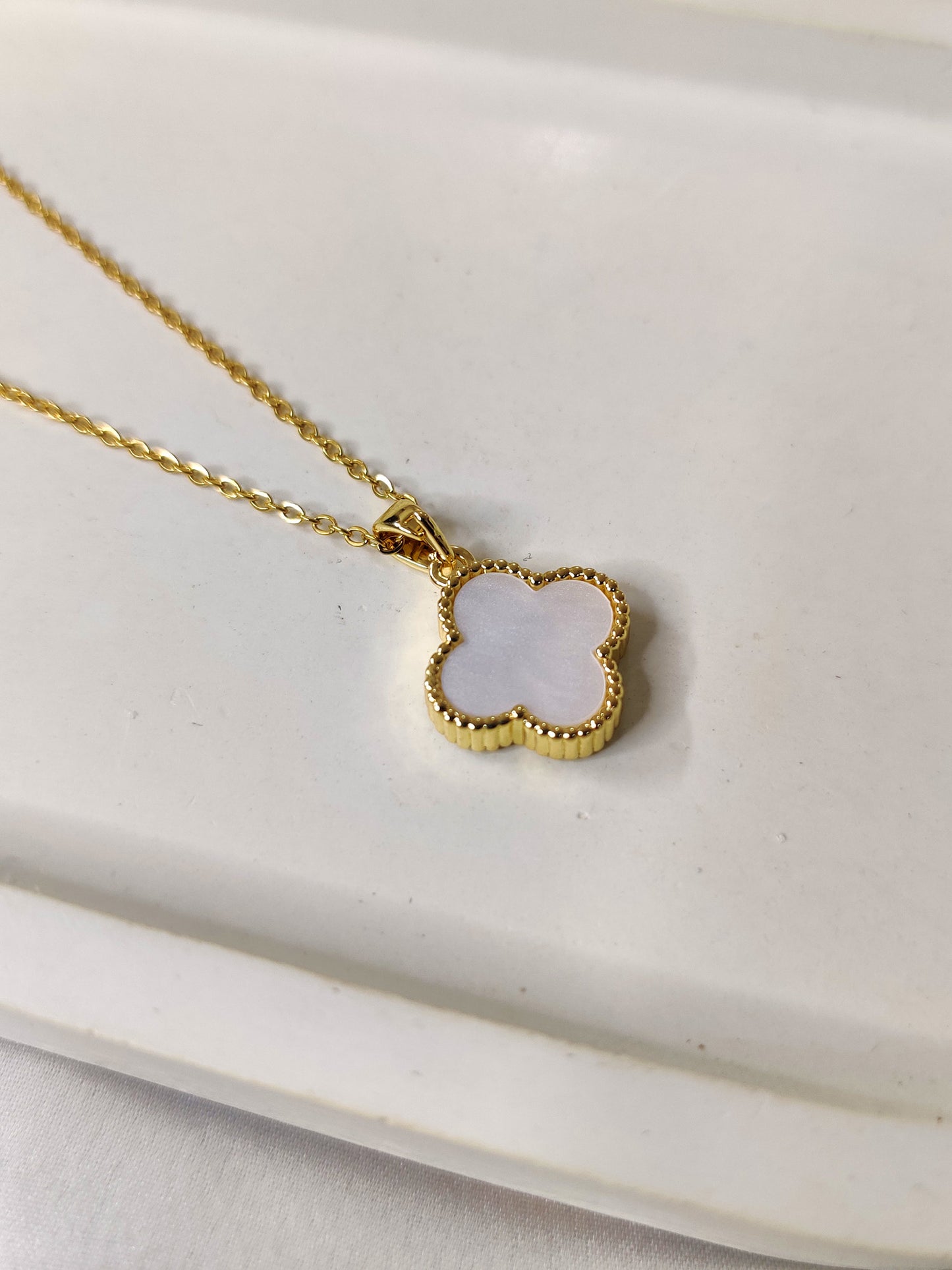 Clover Double Sided Necklace