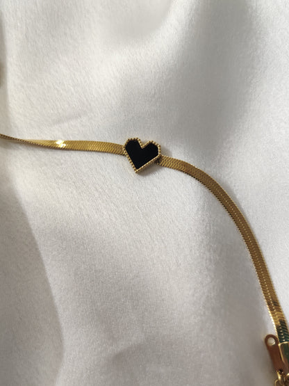 Noir Heart Bracelet
