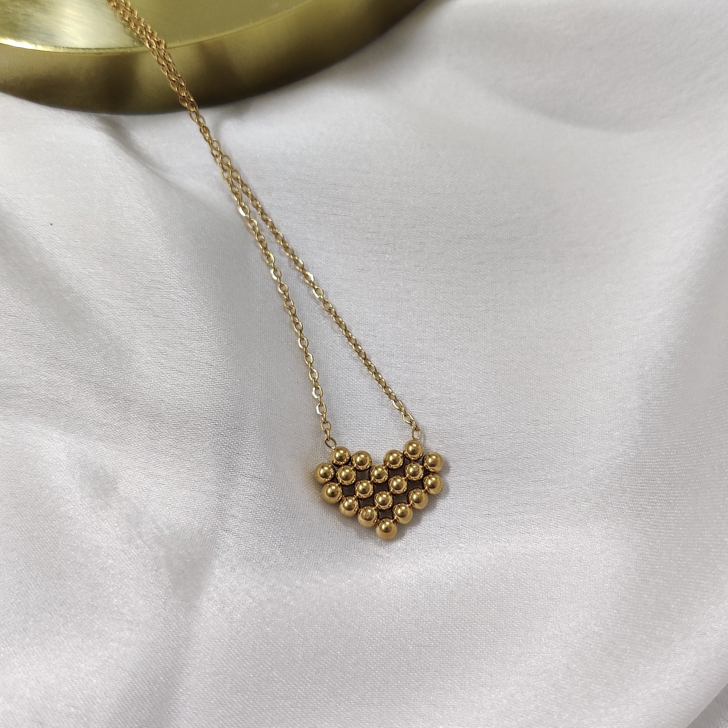 Bead Heart Necklace