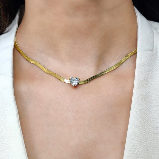 Crystal Heart Necklace