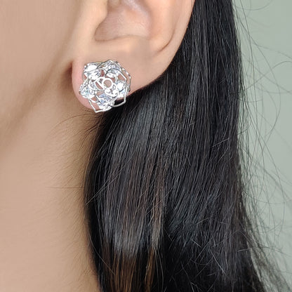 Flower Earrings- Clip Ons