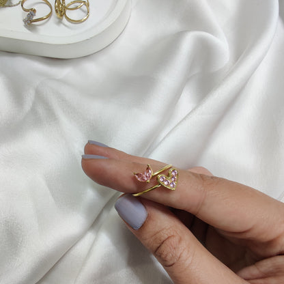 Heart Ring- Rose