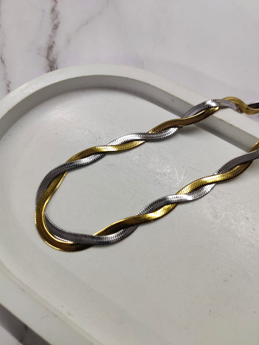 Twisted Viper Necklace- Dual