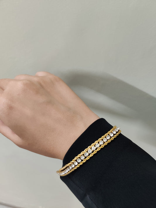 Crystal Layered Bracelet