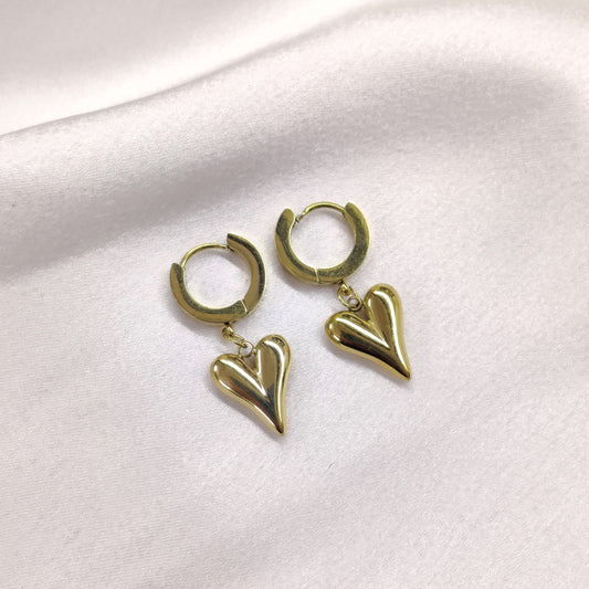 Evelyn Earrings- Thick Ring