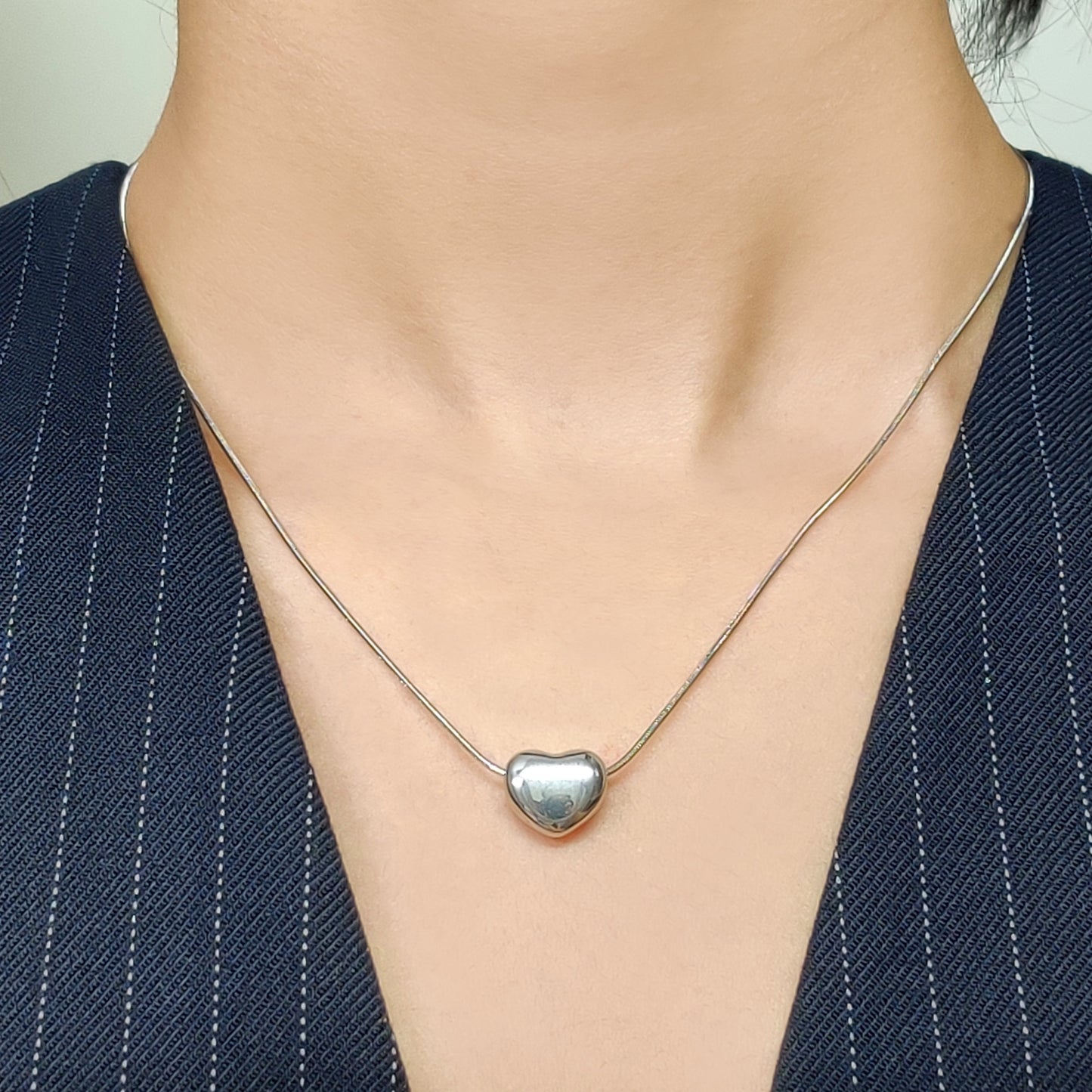 Elise Necklace-Silver