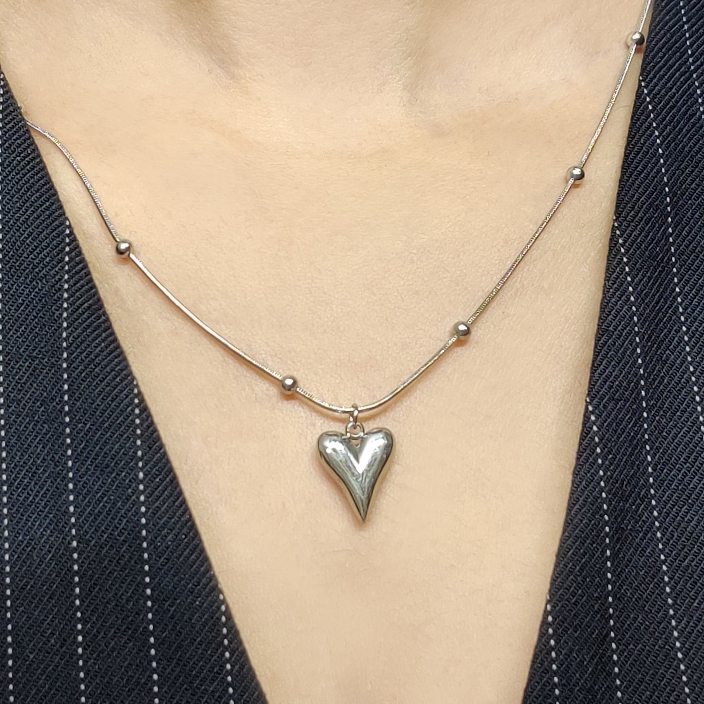 Evelyn Necklace-Silver