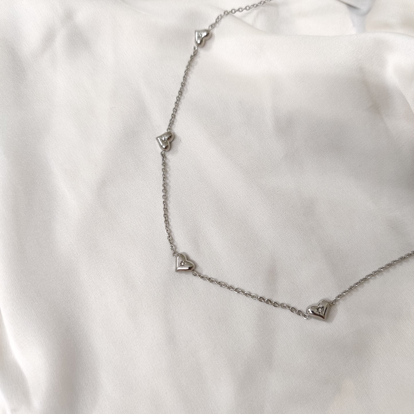 Viola Chain Necklace-Silver