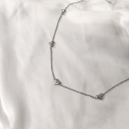 Viola Chain Necklace-Silver