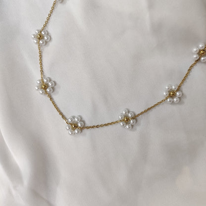 Pearl Flower Necklace
